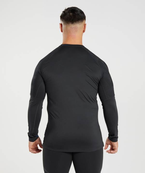 Panske Mikiny Gymshark 315 Long Sleeve Čierne | GX0964783